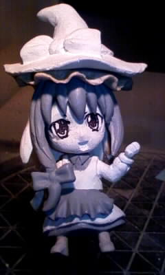 魔理沙の製作途中