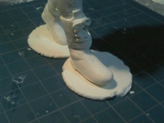 原型を上から押しつける